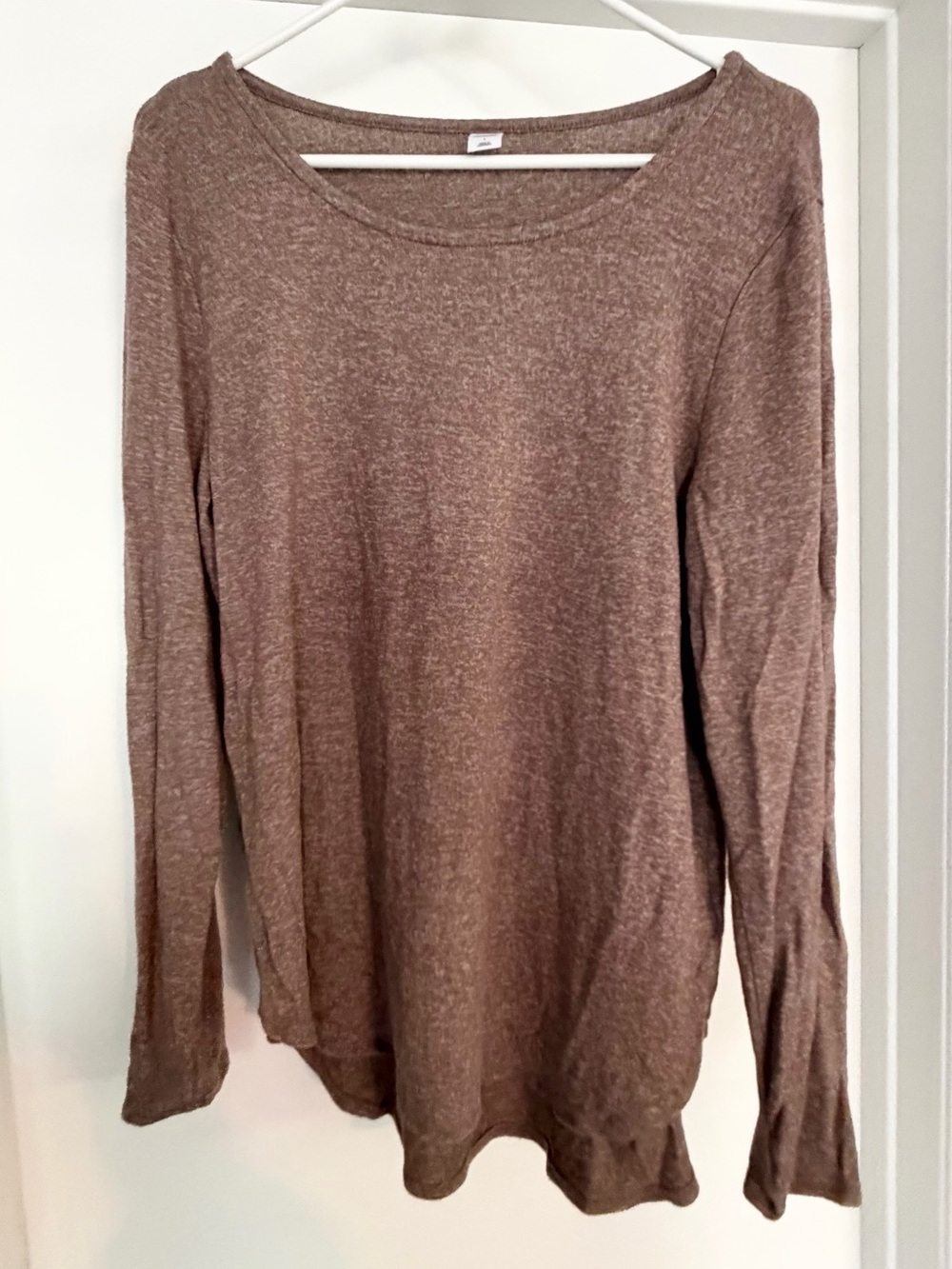 Old Navy Women's Long Sleeve Knit Top - Brown Heather